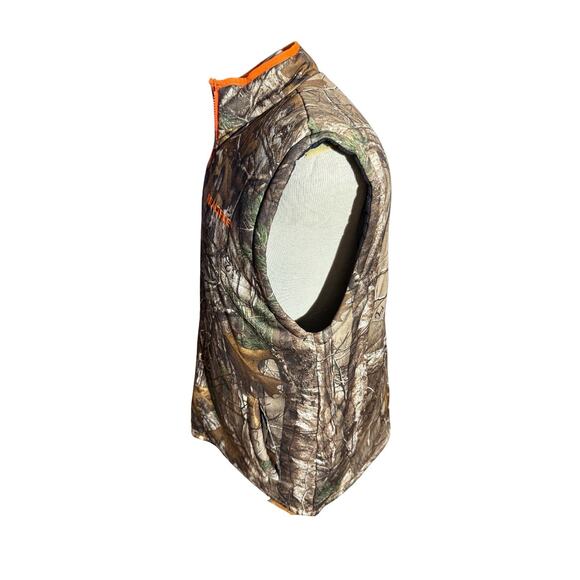 Realtree Camo Hunting Vest Men’s L Reversible Black / Xtra Pattern Outdoor Gear - Picture 2 of 9
